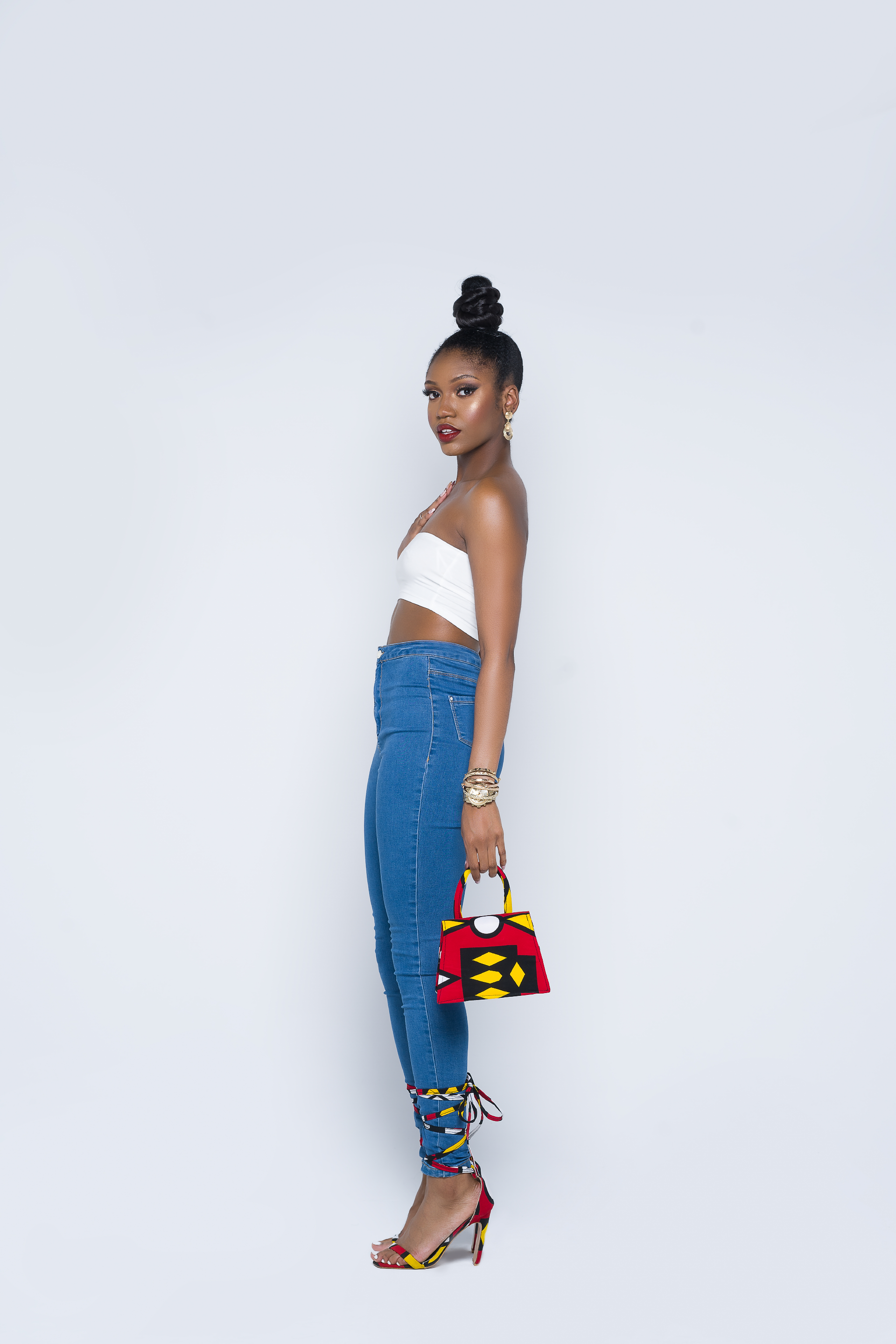 ANGOLA PRINT MINI BAG